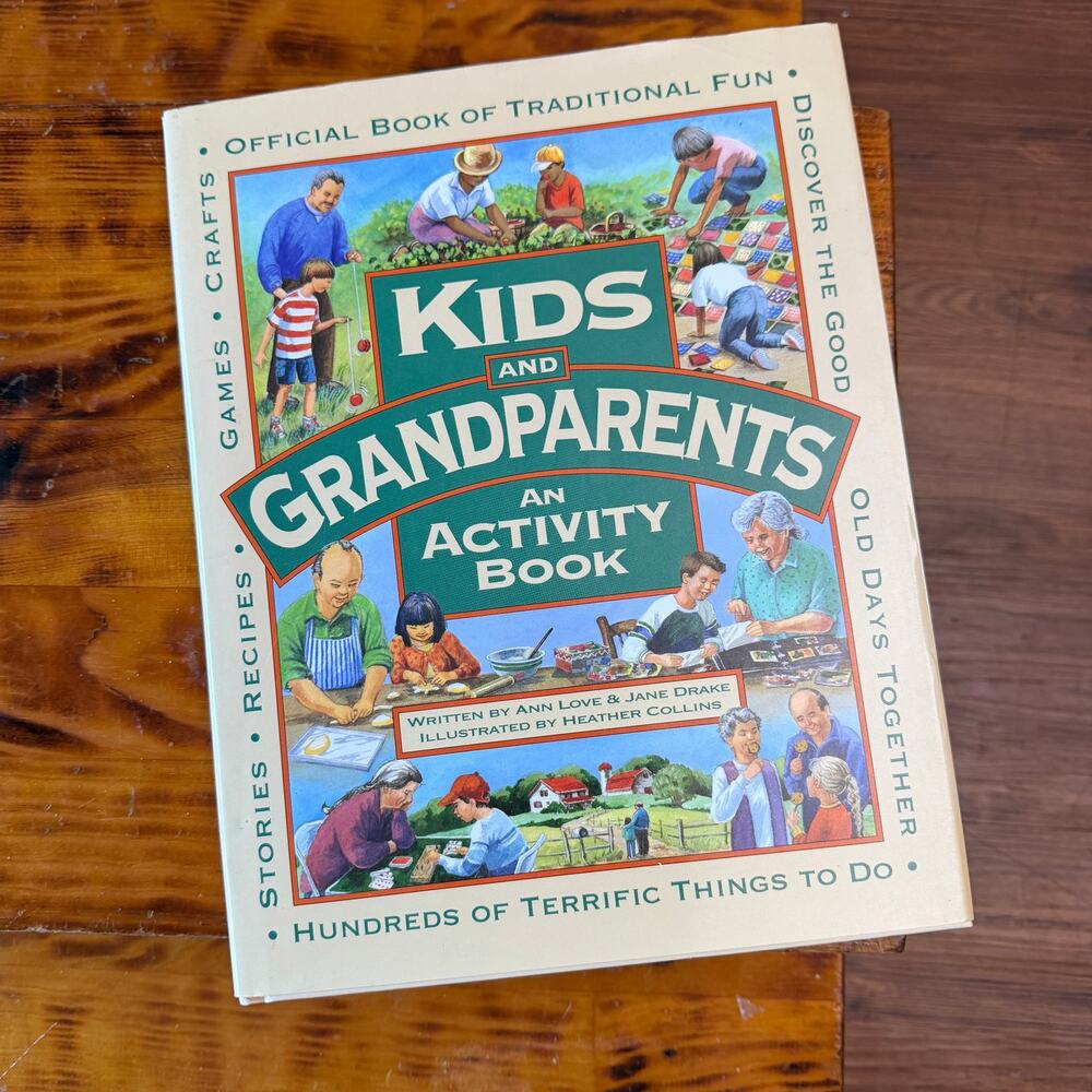 Vintage 2000 Kids & Grandparents An Activity Book Hardcover Book